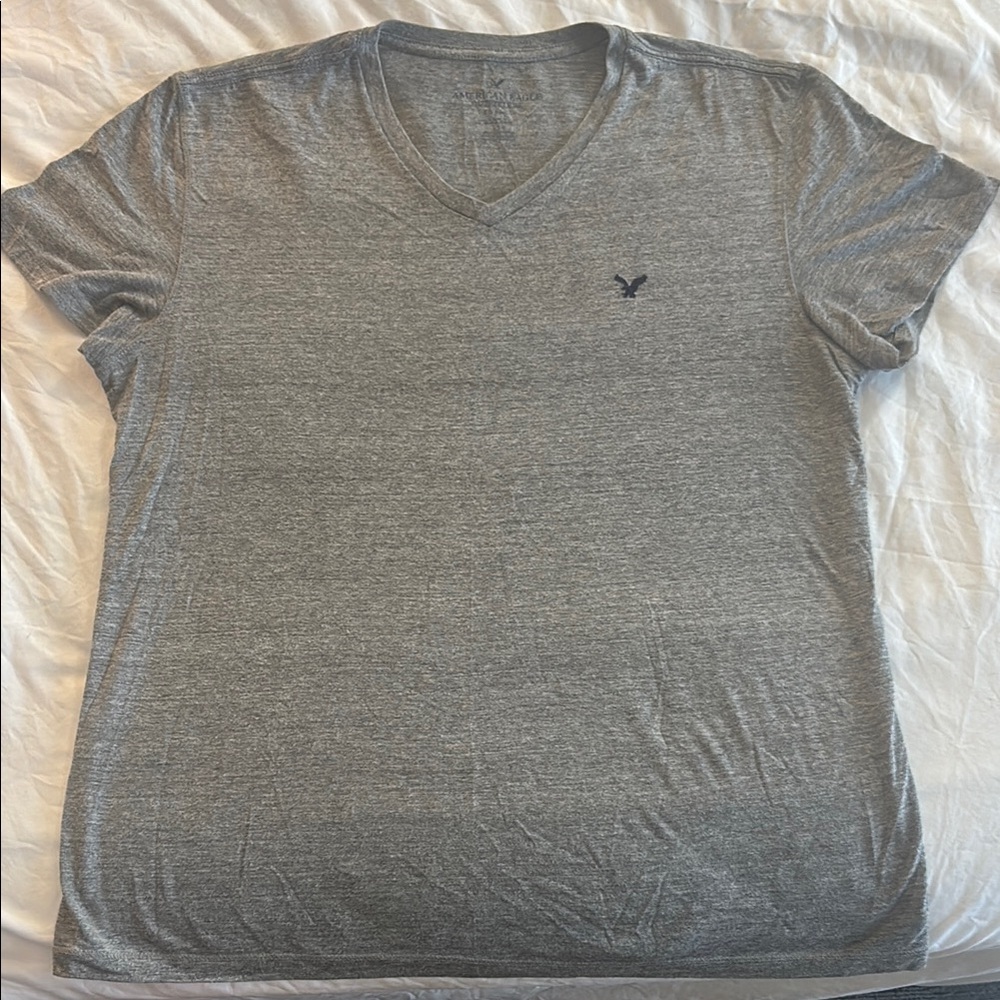 Gray V-Neck T-Shirt